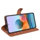 Чехол IETP для Xiaomi Redmi Note 10 Pro книжка кожа PU с визитницей коричневый - изображение 5
