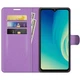 Чехол IETP для ZTE Blade A7S 2020 / A7020 книжка кожа PU с визитницей сиреневый - изображение 3