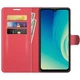 Чехол IETP для ZTE Blade A7S 2020 / A7020 книжка кожа PU с визитницей красный - изображение 3