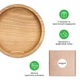 Дерев'яне блюдце для фуршету з ясена круглої форми Woodstuff 12 см Коричнева (wds_0007) - зображення 5