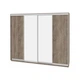 Шафа-купе Виват — 4 двері (ДІМ) ДСП + Дзеркало-Дуб Сонома трюфель 310x60x220 - зображення 1