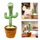 Танцующий кактус USB поющий 120 песен с подсветкой Dancing Cactus TikTok игрушка Повторюшка кактус зеленый - изображение 7