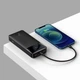 Повербанк портативное зарядное устройство Power Bank Baseus 20000 mAh premium 20W c Led дисплеем Bipow Digital Display Black - изображение 7