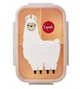 Ланч-бокс 3 Sprouts, детский контейнер для еды на 3 отделения Bento Lama Peach 21.5 х 13.5 х 6.5 см (IBBLLM) - изображение 1