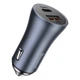 Автомобильное зарядное устройство Baseus Golden Contactor Pro Dual Quick Charger Car Charger U+C 40W (CCJD-0G) серое - изображение 1