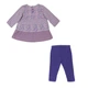 Костюм: Сукня з легінсами Losan Mc baby girls (028-8008AD/582) Світло-сірий M9-74 см - зображення 2