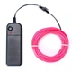 Гибкий светодиодный неон LTL Розовый Neon Glow Light Pink - 3 метра ленты на батарейках 2 AA - изображение 2