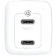 Мережевий зарядний пристрій Baseus 65W Quick Charger GaN2 Lite PD3.0 2Type-C 3A Швидка зарядка для телефону/ноутбука White - зображення 2