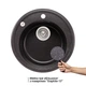 Кухонна мийка Lidz D510/200 GRF-13 (LIDZGRF13D510200) - зображення 3