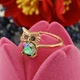 Кольцо Xuping с кристаллами Swarovski 83223 ширина 13 мм цвет хамелеон позолота 18К18 - изображение 3