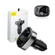 FM-трансмітер фм модулятор автомобільний Baseus T-Complex S-09A Bluetooth MP3 Срібний Зарядка 2USB від прикурювача - зображення 1