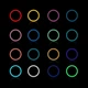 Кольцевая светодиодная цветная лампа RGB LED MJ26 Набор блогера селфи кольцо со штативом Мультиколор 26 см - изображение 9
