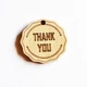 Дерев'яні бирки "THANK YOU"(1шт). Ярлики, лейби, бірочки з дерева для пакування крафтових товарів ручної роботи - зображення 4