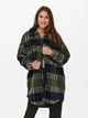 Пальто демісезонне ONLY ONLNEWCAMILLA TEDDY SHACKET AOP CC OTW M Хакі 15228399 Kalamata-Checks:as SS - зображення 1