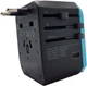 Мережевий дорожній універсальний адаптер Masslinna 4 USB + Type-C Black/Blue (NA1) - зображення 4