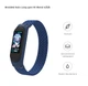 Ремінець Nylon Armorstandart Braided Solo Loop для Xiaomi Mi Band 4 5 6 Blue size M (ARM58764) - зображення 3