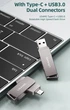Флешка USAMS US-ZB198 Type-C OTG USB3.0 для MacBook, телефона, ПК. 16GB - изображение 8