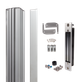 Набір N-LINE-B-MAG & 2x MAGUNIT Locinox RAL 9005 N-LINE-B-MAG-KIT-9005 - зображення 1