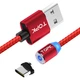 Магнітний кабель зарядки TOPK AM23 LED 2m 1.8 A Type-C Red - зображення 1