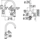 Смеситель-кран кухонный с подключением к фильтру NOBILI Kitchen FL96824/3VCR - изображение 2