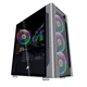 Корпус 1stPlayer DX-4R1-PLUS-BK Color LED Black без БП - изображение 1
