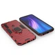 Чехол Iron Ring для Xiaomi Redmi Note 8 противоударный бампер с подставкой кольцом Red - изображение 3