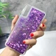 Чохол Glitter для Samsung Galaxy A30S / A307 бампер Рідкий блиск Фіолетовий Без бренду - зображення 1
