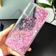 Чохол Glitter для Samsung Galaxy Samsung Galaxy A30S / A307 бампер Рідкий блиск Серце Рожевий Без бренду - зображення 3