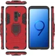 Чехол Iron Ring для Samsung Galaxy S9 Plus / G965 бампер противоударный с подставкой кольцом Red - изображение 5