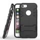 Чехол Iron для Iphone 5 / 5s / SE бронированный Бампер с подставкой Black - изображение 1