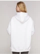 Худи Solo спортивное на флисе удлиненное One Size Белый Wm917 - изображение 2