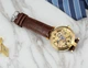 Механические часы Forsining Skeleton (brown-gold) - изображение 5