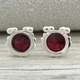 Сережки Xuping з кристалами Swarovski 83120 розмір 7х7 мм колір топаз позолота Біле Золото - зображення 3