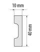 Плинтус Cezar LPC-36 (40x10)мм - изображение 2