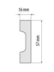 Плинтус Cezar LPC-27 (57x16)мм - изображение 2