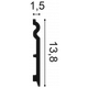 Плинтус Orac Decor SX138 (138х15)мм гибкий - изображение 2
