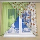 Кухонная занавеска TG Home №418 салатовая 300*160 - изображение 2