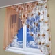 Кухонная занавеска TG Home №418 персиковая 300*160 - изображение 3