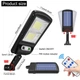 Вуличний ліхтар із сонячною панеллю датчик руху та пультом Solar Street Light BL BK 120-6COB 7498 Чорний - зображення 10
