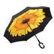Зонт Lesko Up-Brella Квітка Жовтий - зображення 3