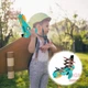 Детский пистолет для запуска летающих самолётов AIR BATTLE Игрушка - оружие для стрельбы самолётами Для детей К999 Бирюзовый с оранжевым - изображение 4