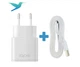 Комплект для зарядки IQOS 2.4 Plus и IQOS LiL SOLID блок питания 2А + MicroUSB Flat кабель 1м - зображення 1