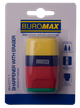 Ластик + точилка Buromax Rubber Touch с контейнером 2 отверстия (BM.4771-1) - изображение 1
