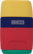 Ластик + точилка Buromax Rubber Touch с контейнером 2 отверстия (BM.4771-1) - изображение 2