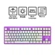 Клавіатура Hator Rockfall EVO TKL Optical ENG/UKR/RUS (HTK-633) Lilac USB - зображення 4