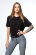 Футболка Designed for Fitness OVERSIZE LONG XS/S чорна - зображення 1