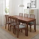 Стілець IKEA EKEDALEN коричневий / Orrsta світло-сірий (803.410.19) - изображение 2