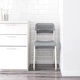 Стілець IKEA ADDE сірий / білий (102.259.28) - изображение 3