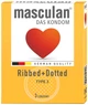 Презервативы Masculan Ribbed+Dotted 3 шт (4019042000073/4019042700812) - изображение 1