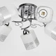 Люстра постільна Light House SH-16067/5 CR 560*560*210 хром - зображення 2